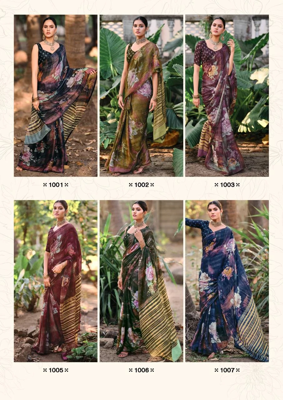 Kashvi Creation Dunki Vol 04 Rimijim Silk Wholesale Fancy Sarees Catalog — Wholesale Sarees, Kashvi Creation wholesale from Surat — view 9